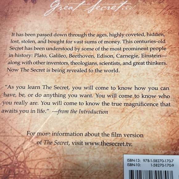 The Secret book by Rhonda Byrne - Picture 3 of 5